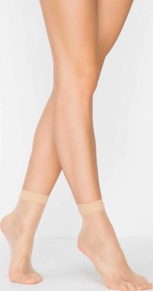 Kadın Ten Süper 15 Mat Soket Çorap Açık Ten