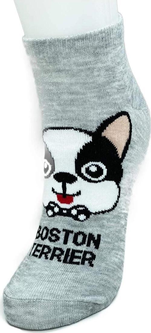 3 Çift Sevimli Köpek Temalı Baskılı Yumuşak Kadın Bilek Çorap