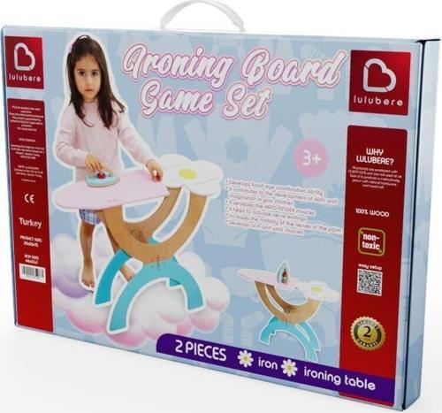 1038 Ahşap Ütü Masası Seti -Lulubere Oyuncak