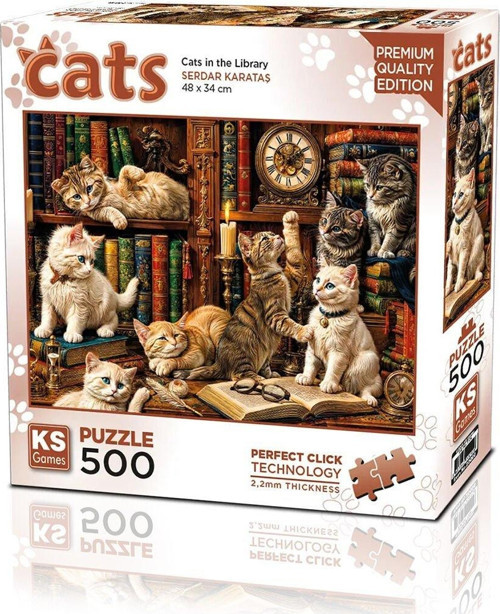 20090 PUZZLE 500 CATS İN THE LİBRARY