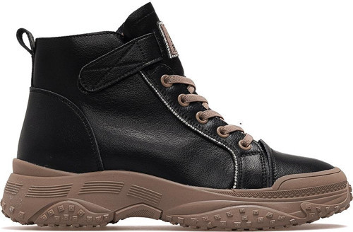 Kadın Deri Sneaker Bot 25k 25k310-5 Z Kömür