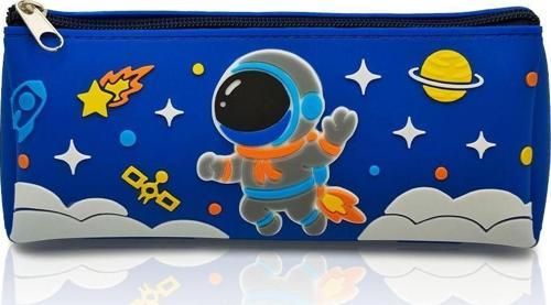 Astronot Tasarımlı PVC Kalem Kutusu – Dayanıklı Silikon Yapı, Çocuklar için Şık ve Pratik Saklama Kutusu, Çevre Dostu ve Uzun Ömürlü