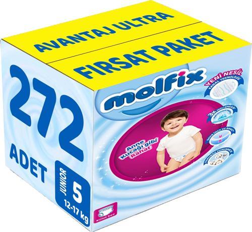 Külot Bebek Bezi Beden:5 (12-17KG) Junior 272 Adet Avantaj Ultra Fırsat Pk