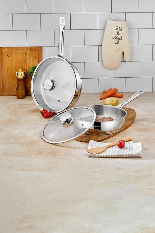 Paslanmaz Çelik Tava Seti 2'Li