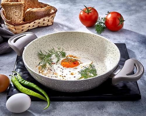 Panamera Döküm Granit Sahan 22 Cm Kahverengi