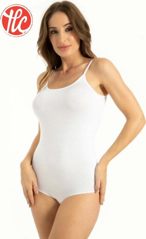 702 Kadın Bambu İp Askılı Çıtçıtlı Body