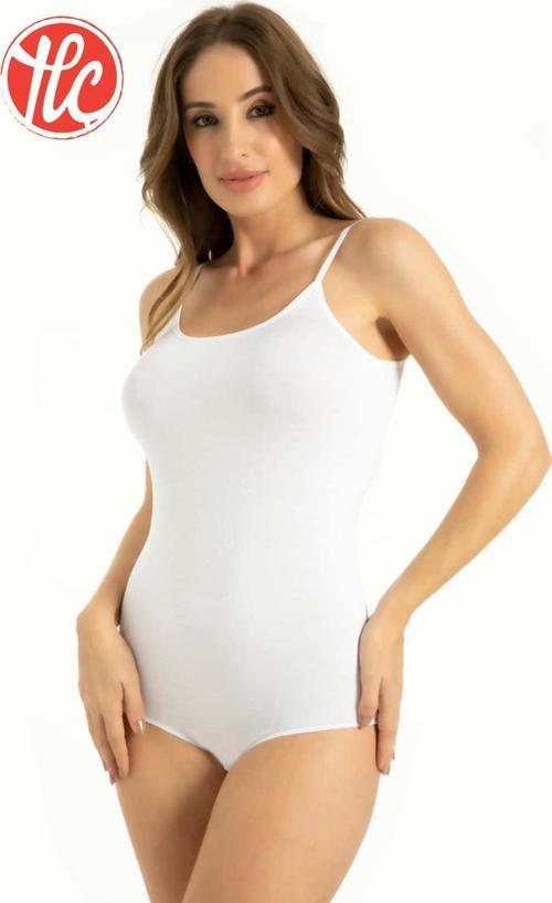 702 Kadın Bambu İp Askılı Çıtçıtlı Body