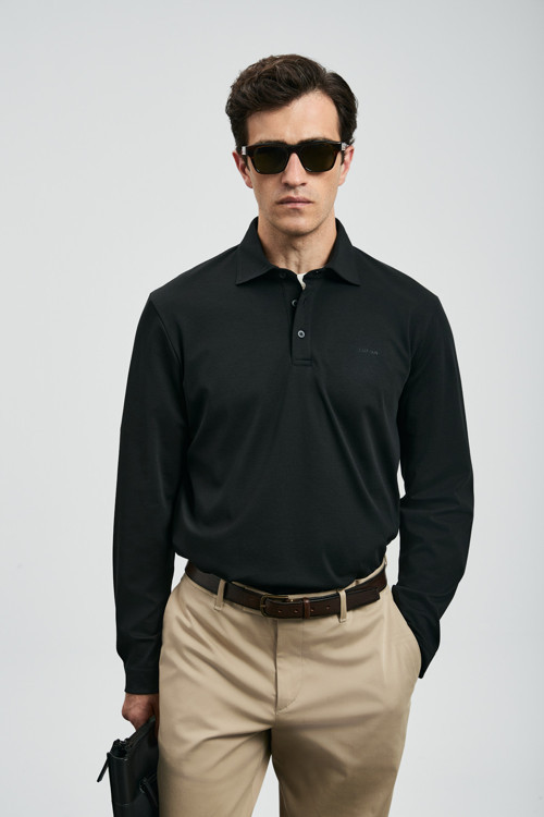 Rocky Smart Erkek Polo Tişört Siyah