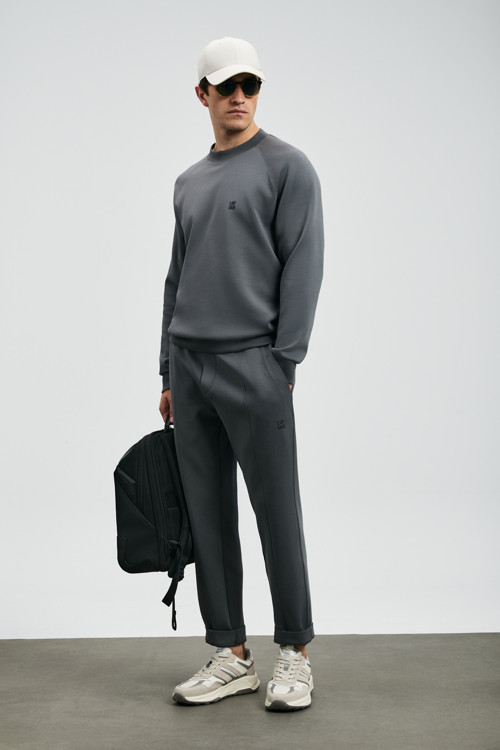 Grant Erkek Sweatshirt Koyu Gri