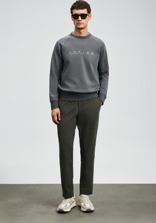 Erkek Cooper Sweatshirt 112030177 Koyu Gri