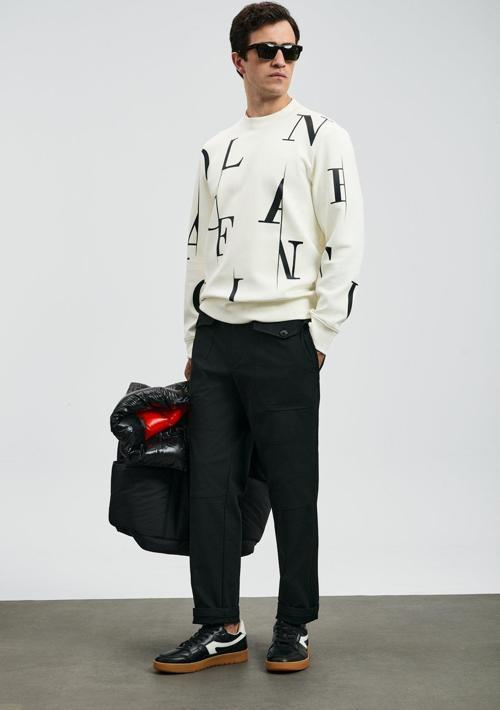 Erkek Tıffany Sweatshirt 112030184 Kırık Beyaz