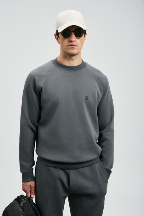 Grant Erkek Sweatshirt Koyu Gri