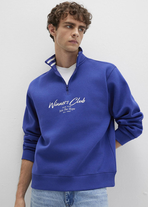 Erkek Polo Sweatshirt M0S10488 Mavi
