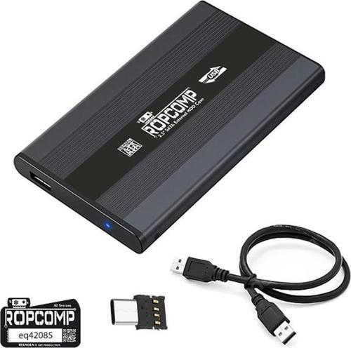 2.5" USB 2.0 Sata Harici HDD Kutusu Type-C Dönüştürücülü