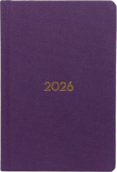 AJANDASI YENİKÖY 2026 Mor - Haftalık Keten Sert Kapak Cep Boy 9x14