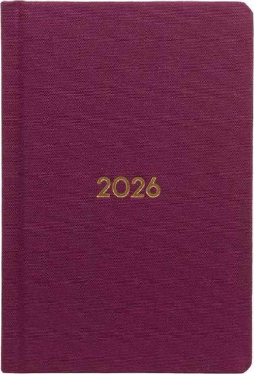 AJANDASI YENİKÖY 2026 Karadut - Haftalık Keten Sert Kapak Cep Boy 9x14