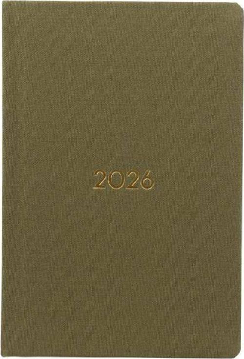 AJANDASI YENİKÖY 2026 Defne - Haftalık Keten Sert Kapak Cep Boy 9x14