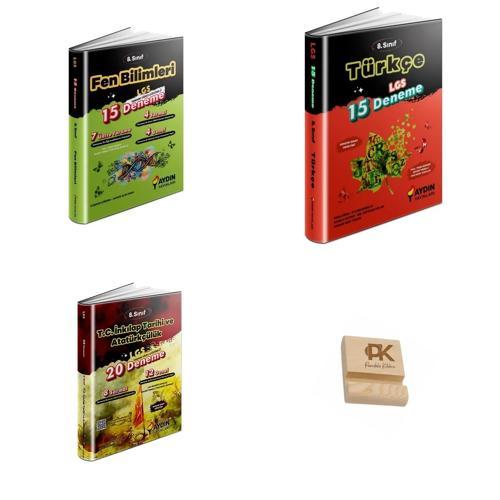 Aydın LGS 8. Sınıf Fen Bilimleri (15li) Türkçe (15li) ve İnkılap (20li) Deneme 3lü Set