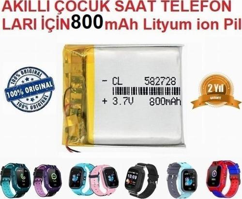800 Mah Wikys Q528 Akıllı Çocuk Saat Telefon Batarya Pil 3.7v 800mah 582728