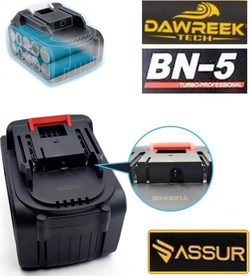 Assur Bn5 Dawreek Haktaş Tüm Akülü Modellere Uyumlu Şarjlı Matkap/Taşlama Yedek Batarya 10 Pili