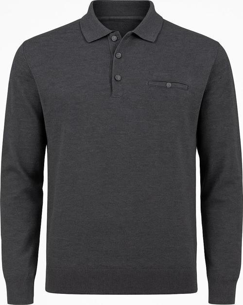 Büyük Beden Erkek Polo Yaka Selanik Kazak - 7415