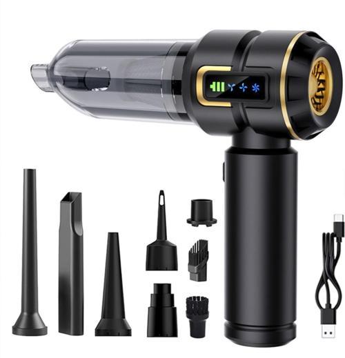 Turbo 16.000 Pa emiş gücü uzun şarj süreli araç süpürgesi ev araba şarjlı süpürge