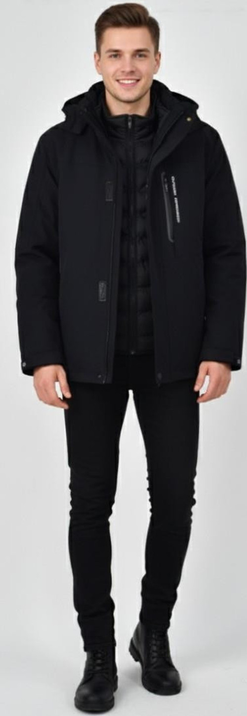 Erkek Kapüşonlu Spor Mont 2 Parça Regular Fit 3361 BGL-ST04901