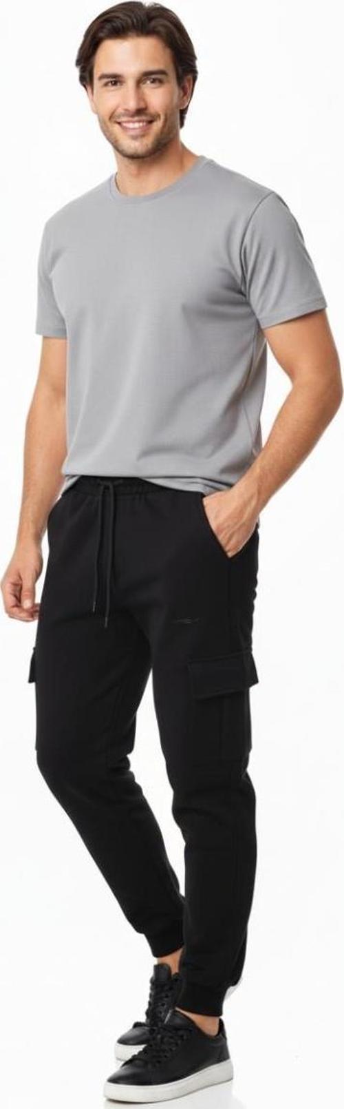 Erkek Kargo Cepli Manşetli Eşofman Altı 091 BGL-ST04783