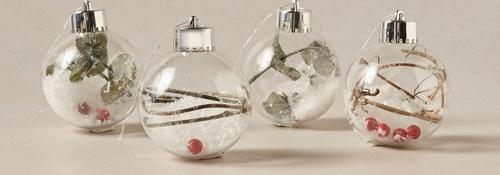 New Year Yılbaşı Flower 4lü Set Top Ağaç Süsü 8 cm