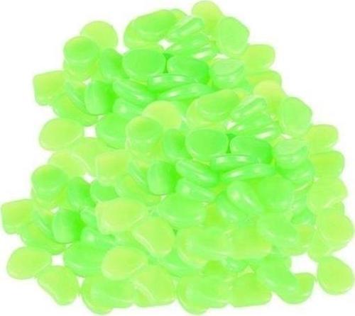 50 Adet Gece Karanlıkta Parlayan Dekoratif Fosforlu Çakıl Taşı