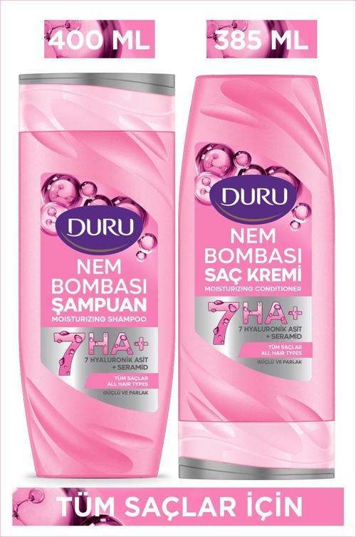 Nem Bombası Tüm Saçlar İçin Şampuan 400 Ml & Saç Kremi 385 Ml