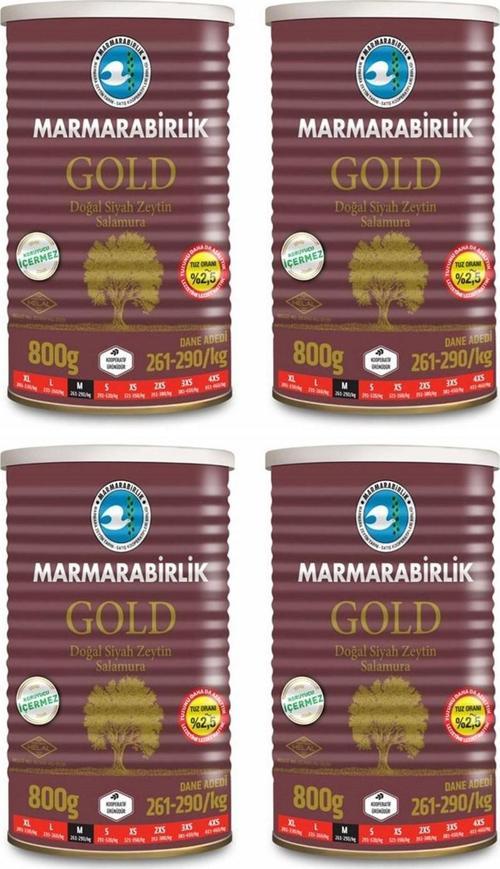 Gold Teneke Zeytin 800 gr x 4 Adet