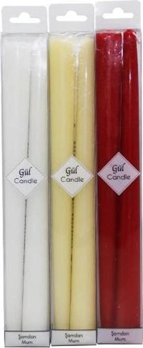 2 Parça  Şamdan Mum Battal