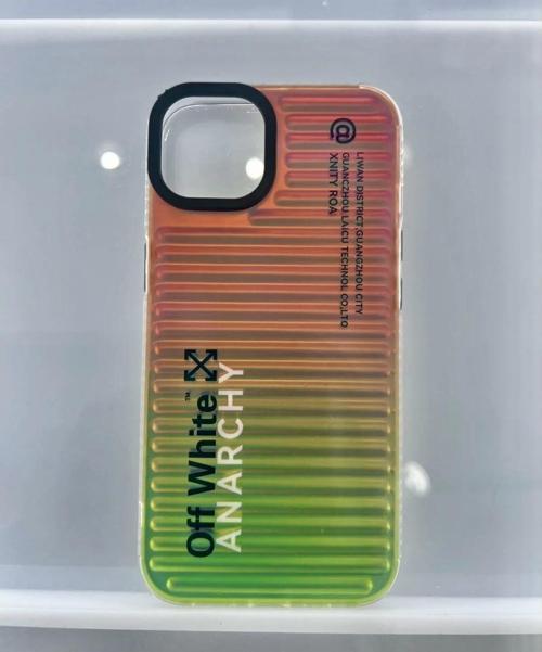 Apple iPhone 13 Pro Max için Holografik Kılıf, Tırtıklı Dokulu, Çok Renkli Gökkuşağı Tasarımlı Koruyucu Kapak