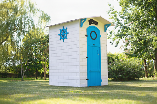 Ahşap Soyunma Kabini XL MAVİ