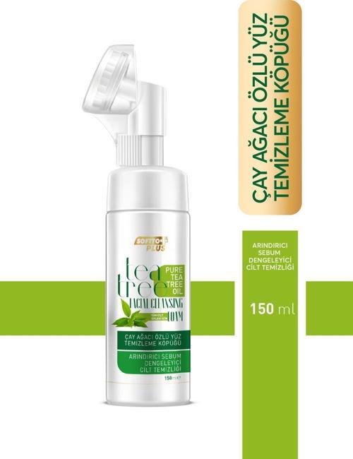 Çay Ağacı Özlü Yağlanma Karşıtı Sebum Dengeleyici Fırçalı Yüz Temizleme Köpüğü 150ml