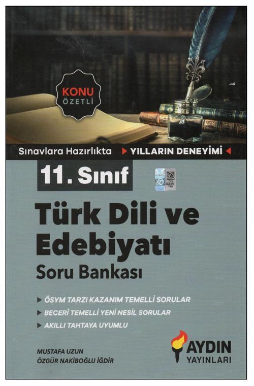 Aydın 11. Sınıf Türk Dili ve Edebiyat Soru Bankası 