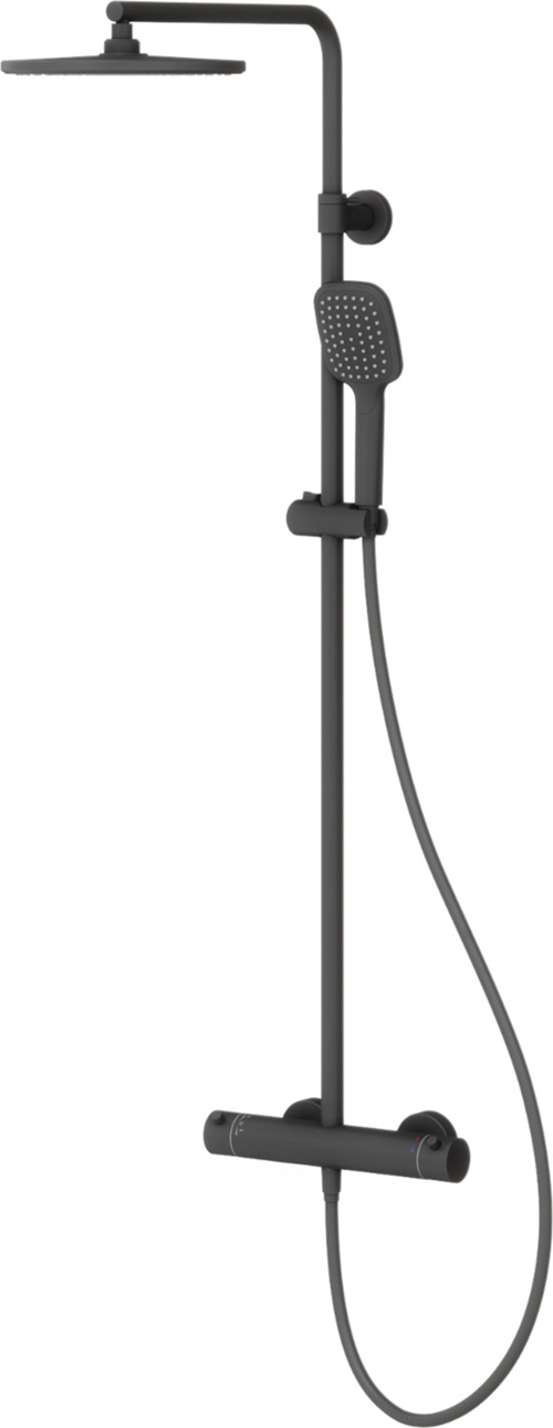 Estella Termostatik 2 Yönlü Duş Kolonu-Siyah