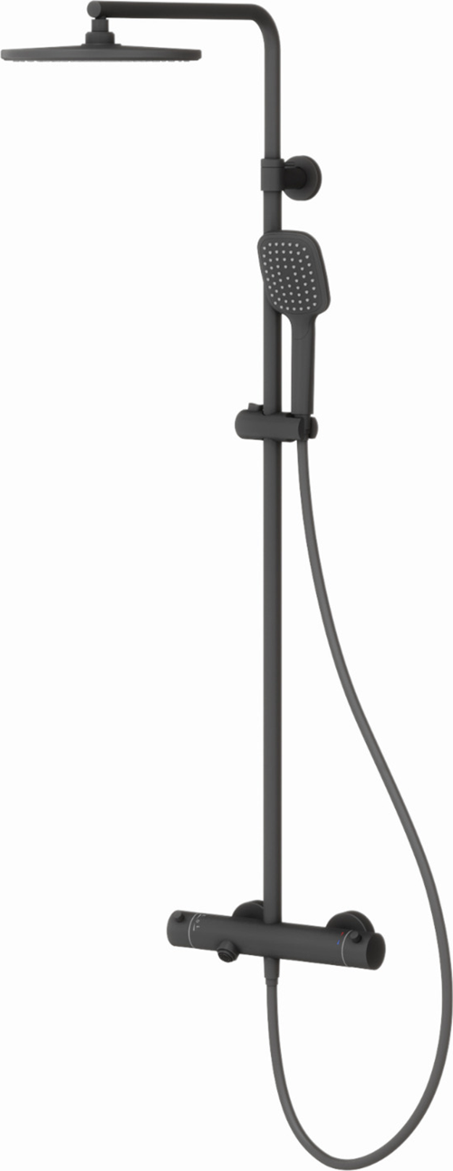Estella Termostatik 3 Yönlü Duş Kolonu-Siyah