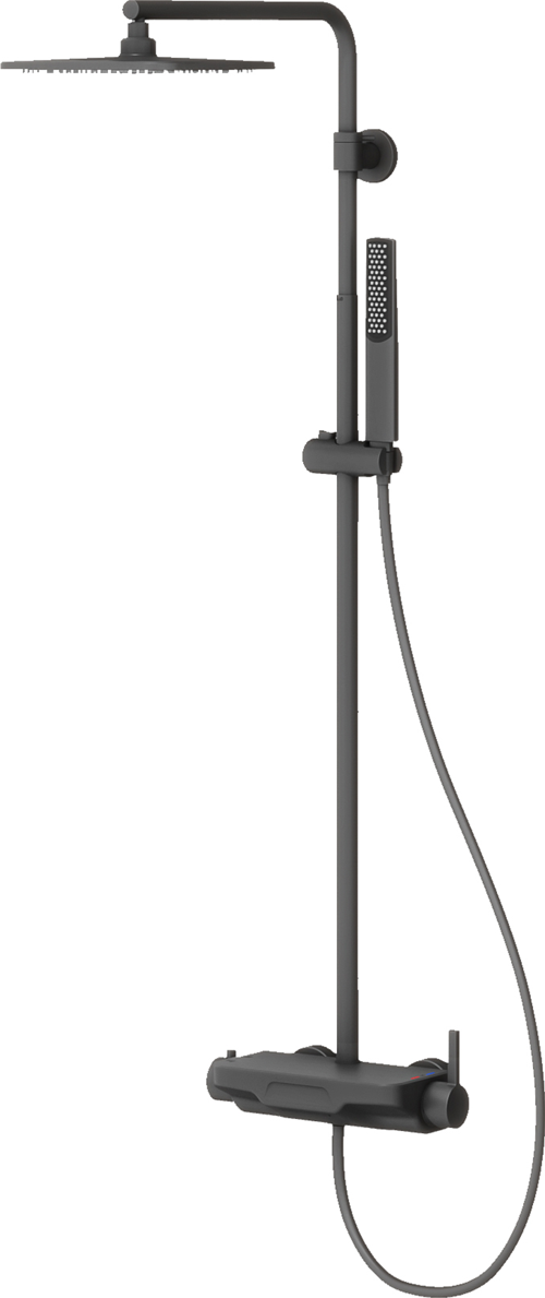 Perla Mix 3 Yönlü Duş Kolonu-Siyah