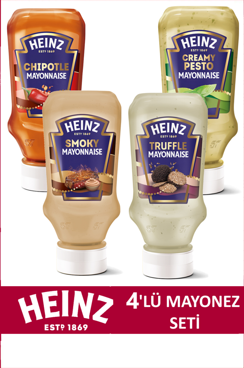4'lü Gurme Mayonez Paketi (Trüflü, Chipotle, Smoky, Pesto)