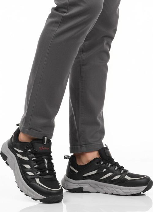 Siyah Buz Bağcıklı Kaymaz Erkek Outdoor Ayakkabı Sedona M