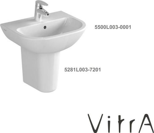 Lavabo 45 cm 5500L003-0001, Yarım Ayak 5281L003-7201