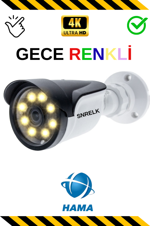 2MP 5 MM LENS WARM LEDLİ GECE RENKLİ 1080P FULL HD GÜVENLİK KAMERASI