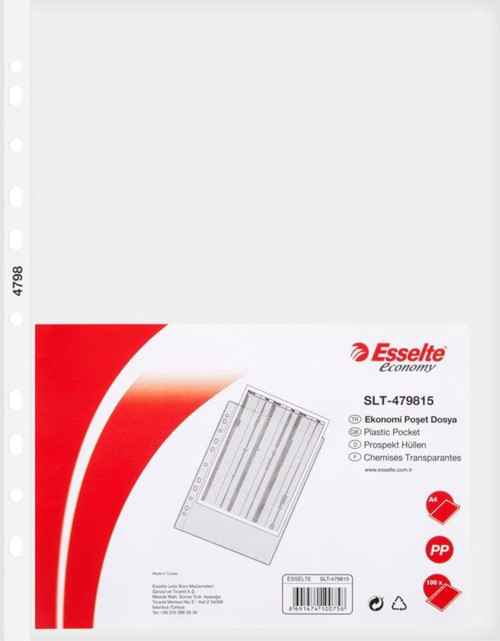 Poşet Dosya Ekonomik A4 Slt-479815 6 Paket