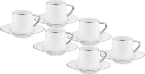 Valetta Platin 12 Parça 6 Kişilik Fincan Takımı