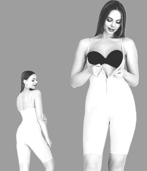 Agraflı Gögüs Altı Paçalı Badi Korse 9106