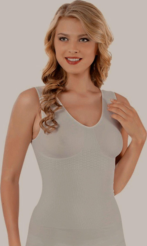Korsajlı Geniş Askılı Atlet Korse 6044