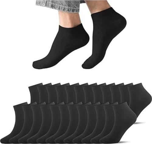 12 Çift Erkek Kadın Kısa Bilek Rahat İnce Patik Pamuk Çorap Siyah Beyaz