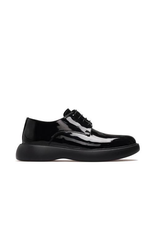 Erkek Deri Casual Günlük Ayakkabı 25k Ykö-20184 M Siyah Rugan